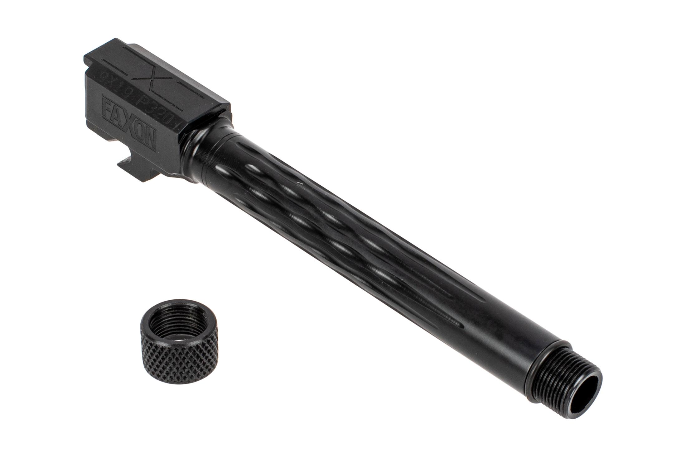Faxon Firearms Sig P320 Full Size Flame Fluted Threaded Barrel Black Nitride 320B910NFLOQT
